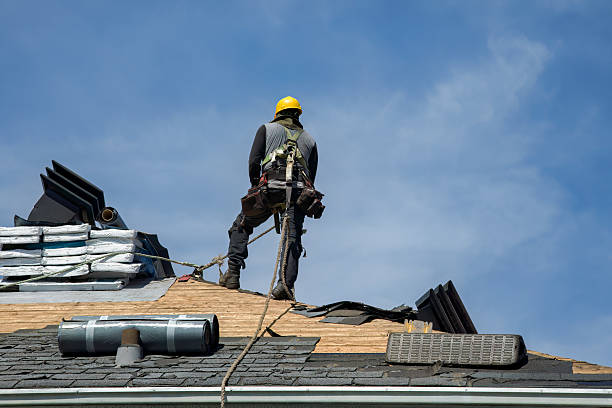 Professional Gutter Installation technician working in Jean, NV